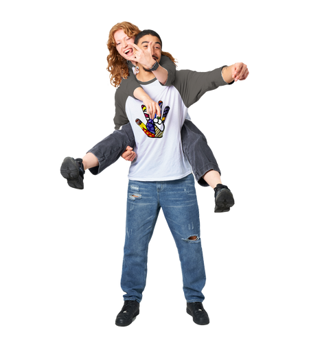 Unisex 3/4 sleeve Raglan T-shirt