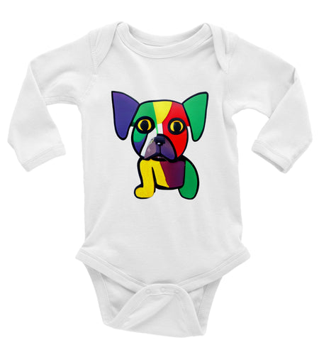 BUBU Polycotton Unisex Crewneck T-shirt - Classic Baby Long Sleeve Bodysuit