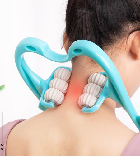 Multifunctional Manual Six-wheel Neck Massager