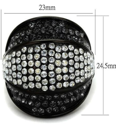 Women Stainless Steel Synthetic Crystal Rings