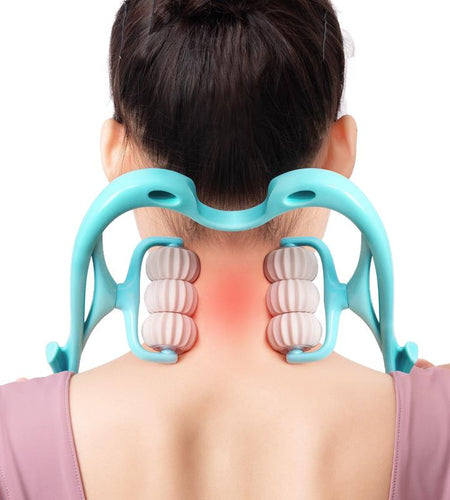 Multifunctional Manual Six-wheel Neck Massager