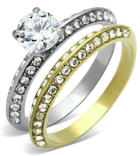 TK967 Two-Tone IP Gold (Ion Plating) Stainless