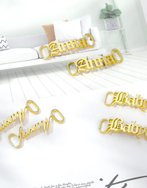 Load image into Gallery viewer, One Pair Personalized Name Shoe Buckle
