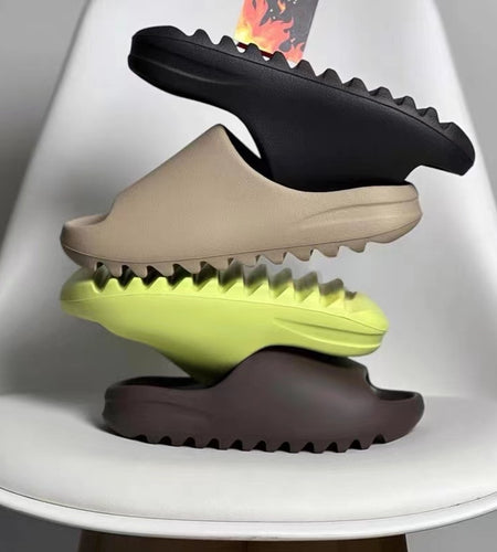 Summer Slippers Men and Women Indoor EVA High Soft Bottom Sandals Trendy Fashion Slippers Beach Shoes Large Size Package