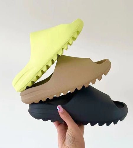 Summer Slippers Men and Women Indoor EVA High Soft Bottom Sandals Trendy Fashion Slippers Beach Shoes Large Size Package