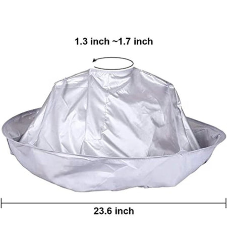 Adult Medium Size Haircut Cloak Cloth Hair Dye Three-Dimensional Breathable Household Haircut Cloak Foldable Haircut Tool