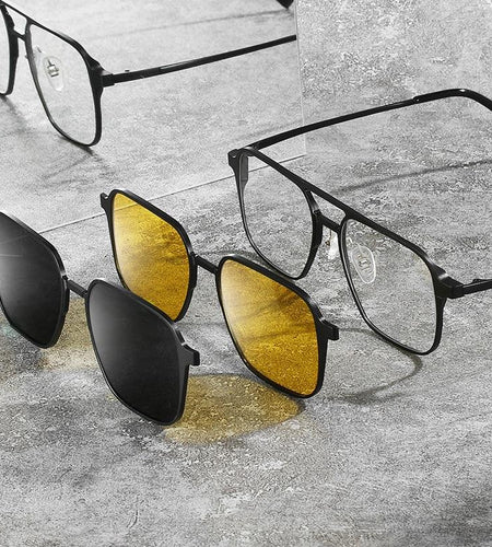 Metal magnetic eyeglasses Frame sunglasses Cover glasses