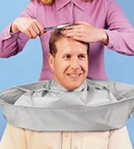 Adult Medium Size Haircut Cloak Cloth Hair Dye Three-Dimensional Breathable Household Haircut Cloak Foldable Haircut Tool