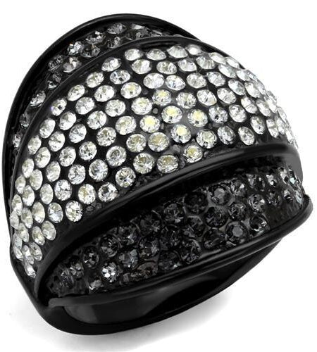 Women Stainless Steel Synthetic Crystal Rings