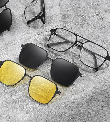 Metal magnetic eyeglasses Frame sunglasses Cover glasses